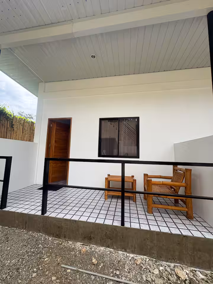 Private patio outside the guest room